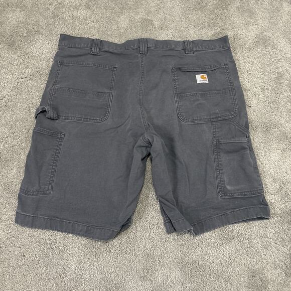 Carhartt Shorts Mens Size 40 Rugged Flex Relaxed Fit Canvas Utility Gray - Picture 2 of 5